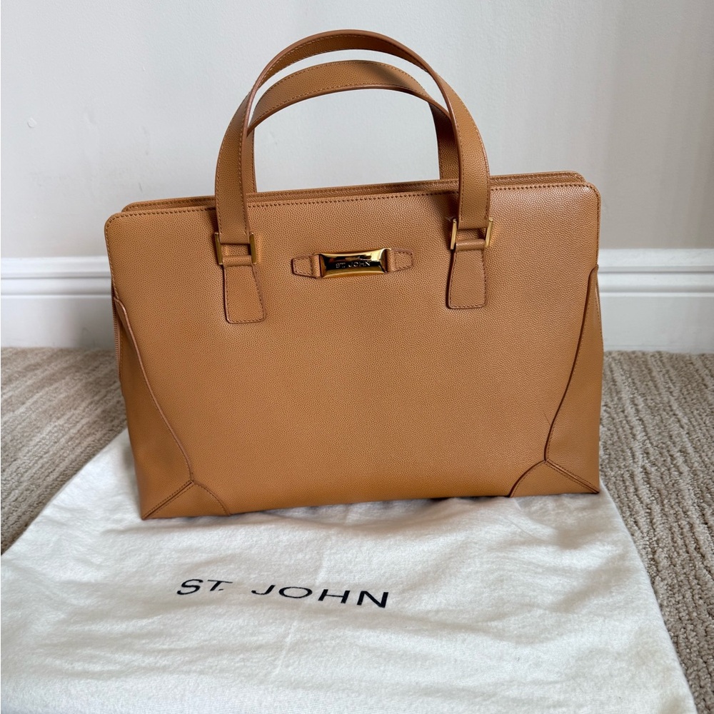 NWT St. John Tan Leather Women's Bag